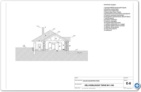 D-i homlokzat M=100-1