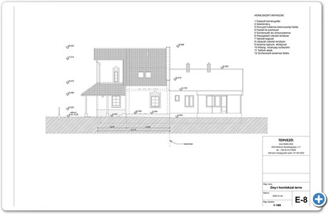 Dny-i homlokzat terve M=100-1
