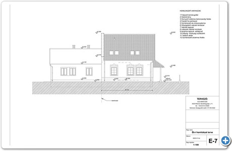 Ek-i homlokzat terve M=100-1